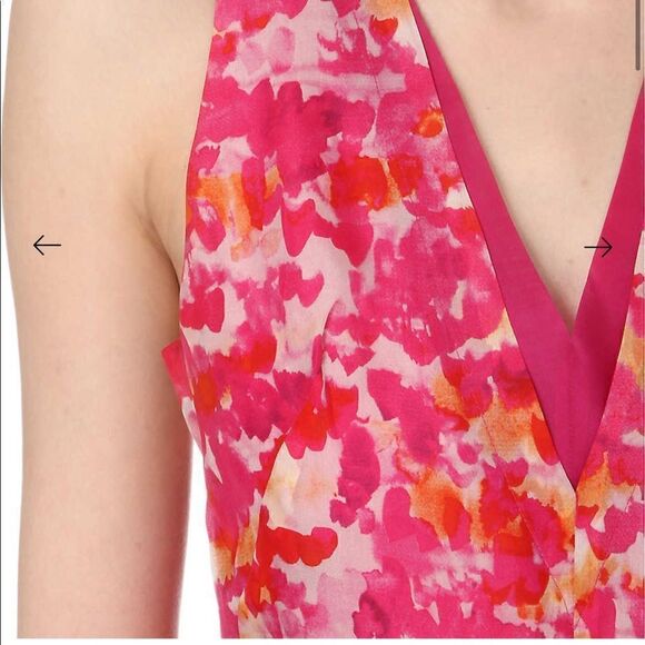 Whistles WATERCOLOUR ORGANZA DRESS size 2 - Picture 6 of 11